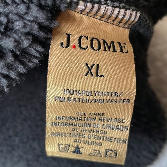 J Come Faux Fue Lined Fleece Lightweight Jacket Size XL - Picture 10 of 12